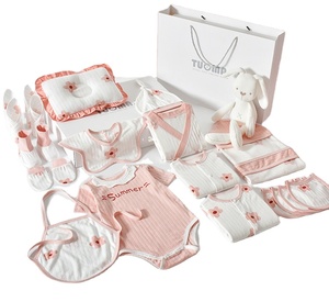 Confezione regalo neonato di fascia alta per bambini set di puro cotone collezione completa di regali per la luna piena per il <span class=keywords><strong>bambino</strong></span> - Product Image 1