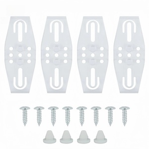 Clips de plaque d'immatriculation standard européen (lot de 4) en acier inoxydable, attaches transparentes en PP, directement de l'usine - Product Image 1