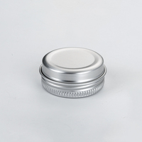 Boîte de rangement en aluminium ronde de 15 ml avec couvercle à vis, qualité alimentaire, pour baume à lèvres et onguent de consoude