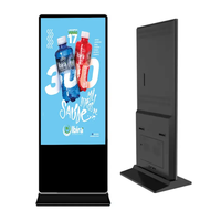 Meilleures ventes Kiosque LCD commercial mobile de 32 pouces Écran tactile totem publicitaire portable IP65 pour ascenseur debout au sol