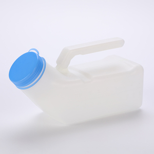 Toptan plastik taşınabilir işemek şişeleri pisuar erkekler için 1000ml karanlık dökülme geçirmez salıncak kapağı kızdırma - Product Image 2