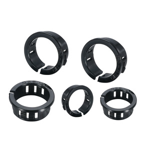 OSB Open-Type <b>Clip</b>-On Nylon Cable Protector <b>Ring</b> Plug Sleeve Black Plastic Low Voltage OSB-10 OSB-13 OSB-16 OSB-19 OSB-22 OSB-26 - Product Image 1
