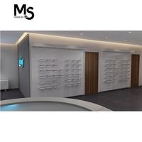 Benutzer definierte moderne Optimal Store Display Brille Showcase LED-beleuchtete Innen architektur für Brillen möbel