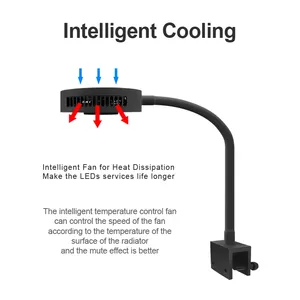 Lumière marine LED Spectra Aqua Knight <span class=keywords><strong>V2</strong></span> 36W avec bras flexible, variateur 3 canaux, lumière LED pour aquarium marin, lumière pour récif - Product Image 5
