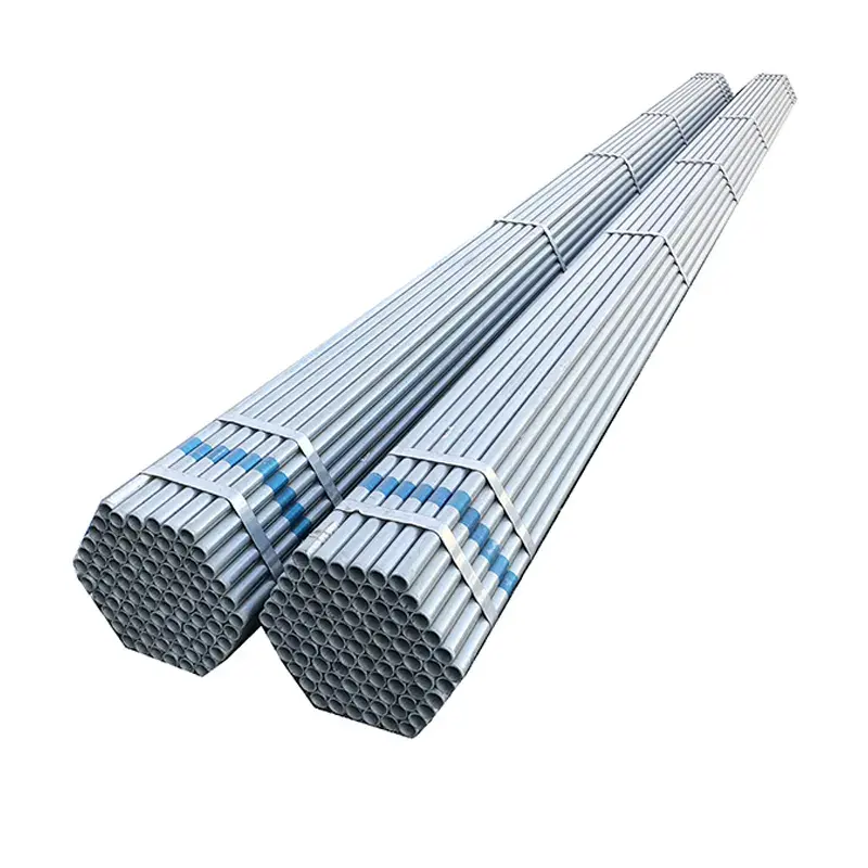 Быстрая доставка, ASTM A53, график 40, 2 1/2 дюйма, 4 дюйма, железная труба, 6 метров, горячая оцинкованная стальная круглая труба