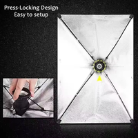 Boîte à lumière pliable de haute qualité pour studio photo, personnalisable en gros, avec 4 têtes et douille E27