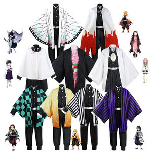 Anime <span class=keywords><strong>Mitsuri</strong></span> Kanroji Sexy Women Kimono Ladies Halloween <span class=keywords><strong>Cosplay</strong></span> Costume Set Elegant pour les fêtes et les jeux de rôle - Product Image 3