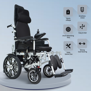 <span class=keywords><strong>Silla</strong></span> <span class=keywords><strong>de</strong></span> <span class=keywords><strong>Ruedas</strong></span> Eléctrica Plegable <span class=keywords><strong>de</strong></span> Acero con Respaldo Alto <span class=keywords><strong>para</strong></span> Exteriores, Ligera y con Batería, <span class=keywords><strong>para</strong></span> Personas Mayores y con Discapacidad - Product Image 3