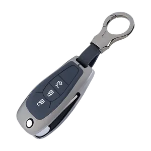 Katlanır çinko alaşım silika jel araba anahtarı durum kapak Fob için Chevrolet Cruze Aveo Malibu Onix kobalt Captiva Spark aksesuarları