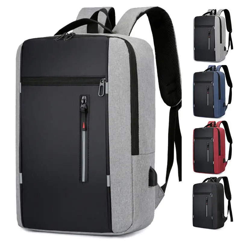 CALDIVO High Quality Print Logo Men College Anti Theft Water Resistant Travel Luxury Usb Bagpack Laptop Back Bag Pack