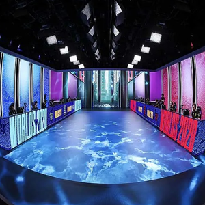 Panneau d'affichage LED interactif à détection de gravité antidérapant pour sol de danse intérieur P2.9 P3.91, dalle de sol pour stand de centre commercial, mur vidéo - Product Image 1