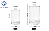 Nouveau design de luxe fond épais vide unique haut de gamme exotique roman de luxe 30ml 50ml 100ml bouteille de parfum en verre rechargeable