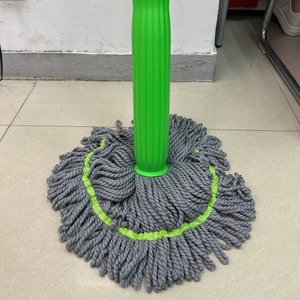 Spin Mop Cotton Round Green Self Wringing Household Cleaning Tool - Product Image 3