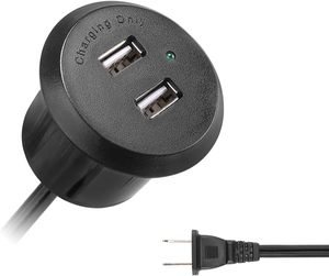 <span class=keywords><strong>Centro</strong></span> <span class=keywords><strong>de</strong></span> Carga USB Empotrable para Escritorio, Enchufe <span class=keywords><strong>de</strong></span> Alimentación USB para Escritorio, <span class=keywords><strong>Centro</strong></span> <span class=keywords><strong>de</strong></span> Carga USB Integrado en Gabinete/Sofá, 2 USB 2.1A - Product Image 2