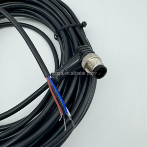 Endüstriyel M12 dirsek kablo konnektörleri 4Pin elektronik uygulamalar için IO tetik kamera kablosu açmak için - Product Image 3