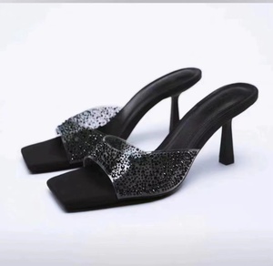 Nuevas Sandalias de Tacón Alto con Punta Descubierta Transparente, Sandalias de Tacón Fino y Punta Puntiaguda - Product Image 3