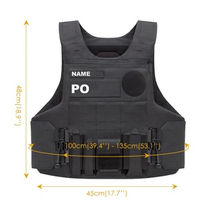 Gilet de protection tactique léger et réglable pour l'extérieur, gilet de sécurité PC - Product Image 2