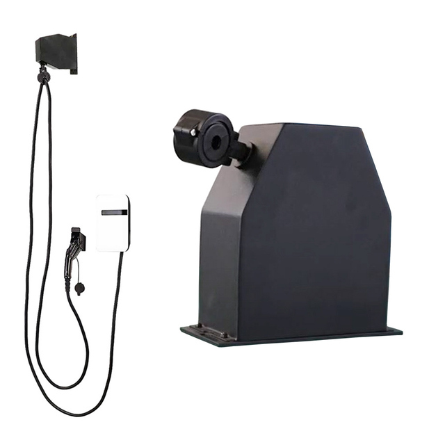 EV Charger Cable Management Universal Retractor Spring Loaded Retractable Reel Indoor Wall Mounted Charging Cable Organizer