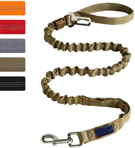 Tali kekang anjing besar reflektif, Set kalung anjing taktis Logo kustom jumlah tinggi, tali kekang latihan anjing dapat disesuaikan - Product Image 3