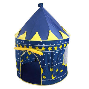 Carpa de Juego Infantil con Diseño de Estrellas y Luna, 105 cm x 80 cm x 135 cm, Casa de Juegos Interior y Exterior para Niños de 2 a 4 Años, Unisex - Product Image 5