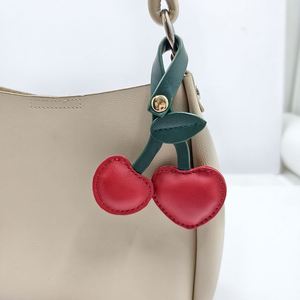 Multi-Purpose Pu Leather Cherry <b>Bag</b> <b>Charm</b> Cute Keychain Versatile Fruit Pendant for <b>Bags</b> Keys Cars & Gifts - Product Image 1