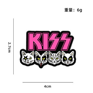 WOWEI Popolare Distintivo in Metallo Placcato a Tema Animale Souvenir della Band <span class=keywords><strong>Kiss</strong></span> - Product Image 4
