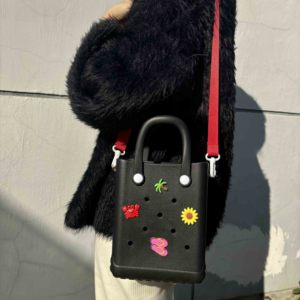 Bolso de playa EVA multiusos para el día a día con práctico compartimento para teléfono móvil, bolso perforado DIY para vacaciones, bolso de playa personalizable para centros comerciales - Product Image 6