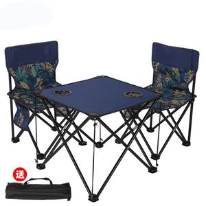 Ensembles de chaises de plage en toile, table de pique-nique et tables de camping pliantes modernes pour l'extérieur - Product Image 1
