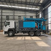Foreuse hydraulique diesel montée sur camion pour puits d'eau de 1000 m, machine de forage de puits profonds pour l'exploitation des eaux souterraines profondes