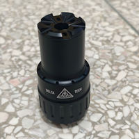 Supresor de Metal y Goma Zeninte AK para Accesorios de Rosca Inversa de 14 mm, Compatible con el Modelo de Juguete Renxiang AKA Rattlesnake DS74