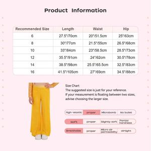 Traje de Danza Lírica para Niñas de 6 a 16 Años, Pantalones Anchos de Malla, para Presentaciones y Competiciones de Baile de Salón, Fabricante de Ropa de Danza - Product Image 6