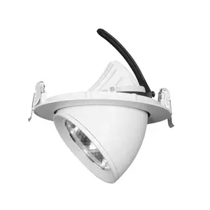 CRI>90 bagaj lambası dönebilen led shoplight cob ayarlanabilir açı başlangıç nokta kepçe led döner Downlight