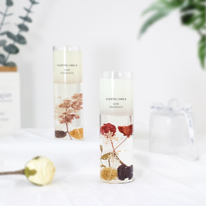 Hot Selling Jelly Soy Wax Velas Botânicas Flor Eterna Personalizável para o Casamento Casa Decoração Bares Com Cork Lid
