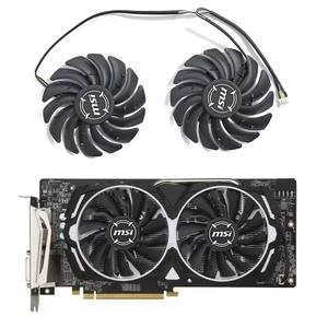 85NN 4PIN พัดลม GPU ใหม่เหมาะสำหรับ MSI ARMOR RX470 RX 480 RX570เกราะ <span class=keywords><strong>RX580</strong></span>การ์ดจอ<span class=keywords><strong>8G</strong></span> <span class=keywords><strong>OC</strong></span> <span class=keywords><strong>OC</strong></span> ระบายความร้อนด้วย - Product Image 1