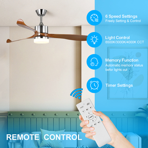 C261 52 Inch Quạt Trần Với Ánh Sáng <span class=keywords><strong>Kit</strong></span> Với Điều Khiển Từ Xa 3-Blades ABS Fan Ánh Sáng - Product Image 6