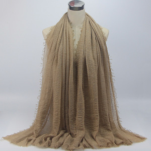 Bufanda de mujer para mujer Primavera Verano Casual turbante chales velo 30 colores poliéster musulmán Hijab diademas bufandas étnicas - Product Image 3