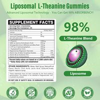 Gummies OEM L-Théanine pour le Soulagement du Stress (Ashwagandha L-Théanine) pour la Calme, la Sommeil et la Relaxation des Adultes, des Enfants et des Personnes Âgées