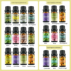Huile essentielle naturelle à base d'extraits de plantes, camomille, menthe poivrée, jasmin, citronnelle, lavande, soluble dans l'eau, pour diffuseur <span class=keywords><strong>et</strong></span> humidificateur - Product Image 1