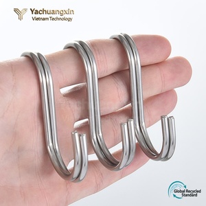 Stainless Steel Silver Round Cross Bar Multi-Purpose <b>S</b>-Type <b>S</b>-<b>Hook</b> with Polish Finish Model GJ China for General Industry Use - Product Image 3