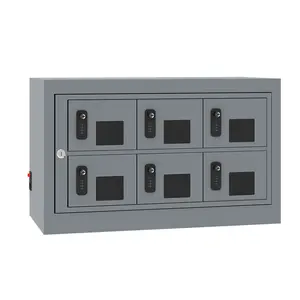 Geavanceerde Technologie Custom 6 Units Elektronisch Systeem Controle Sleutel Locker Iphone Laadstation Kast