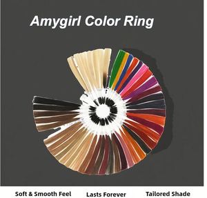 Carte de couleurs de cheveux temporaire Amygirl, anneau de couleur personnalisé, anneau de couleur pour extensions de cheveux, carte de couleurs, extensions de cheveux 100% humains pour hommes - Product Image 3