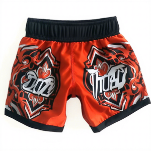 Custom Printed Breathable Stretch Muay Thai MMA Boxing <b>Shorts</b> for Gym Training - Product Image 1