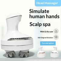 Masseur Électrique Sans Fil Dragon Claw pour la Tête et le Cuir Chevelu, avec Vibrations Relaxantes et Pétrissage, Modèle Patte de Chat pour la Décompression
