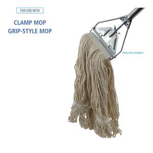 Boardwalk BWK524C 24 Oz. Tête de balai en coton Premium Saddleback Pro Loop Web/Tailband Blanc (12/carton) - Product Image 2