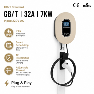 Chargeur mural pour véhicule <span class=keywords><strong>électrique</strong></span> 7 kW, 32 A, norme GBT, IP65, pour BYD, GAC, Wuling, charge rapide à <span class=keywords><strong>domicile</strong></span>, chargeur mural pour <span class=keywords><strong>voiture</strong></span> <span class=keywords><strong>électrique</strong></span> - Product Image 1