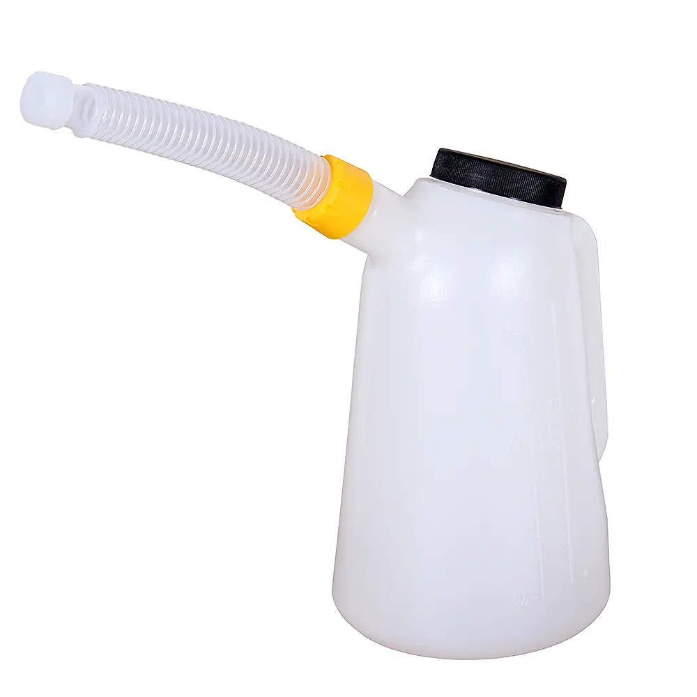 Flüssigkeitsabfüllung Krug 2 Liter mit Schutzhülle und flexiblem Auslauf