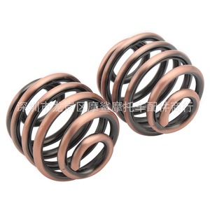 Resorte de Soporte para Asiento de Motocicleta Moshark, Resorte Redondo Retro de 2 Pulgadas para Modificación de Asiento de Cuero Harley, Negro, Plateado, Cobre - Product Image 5