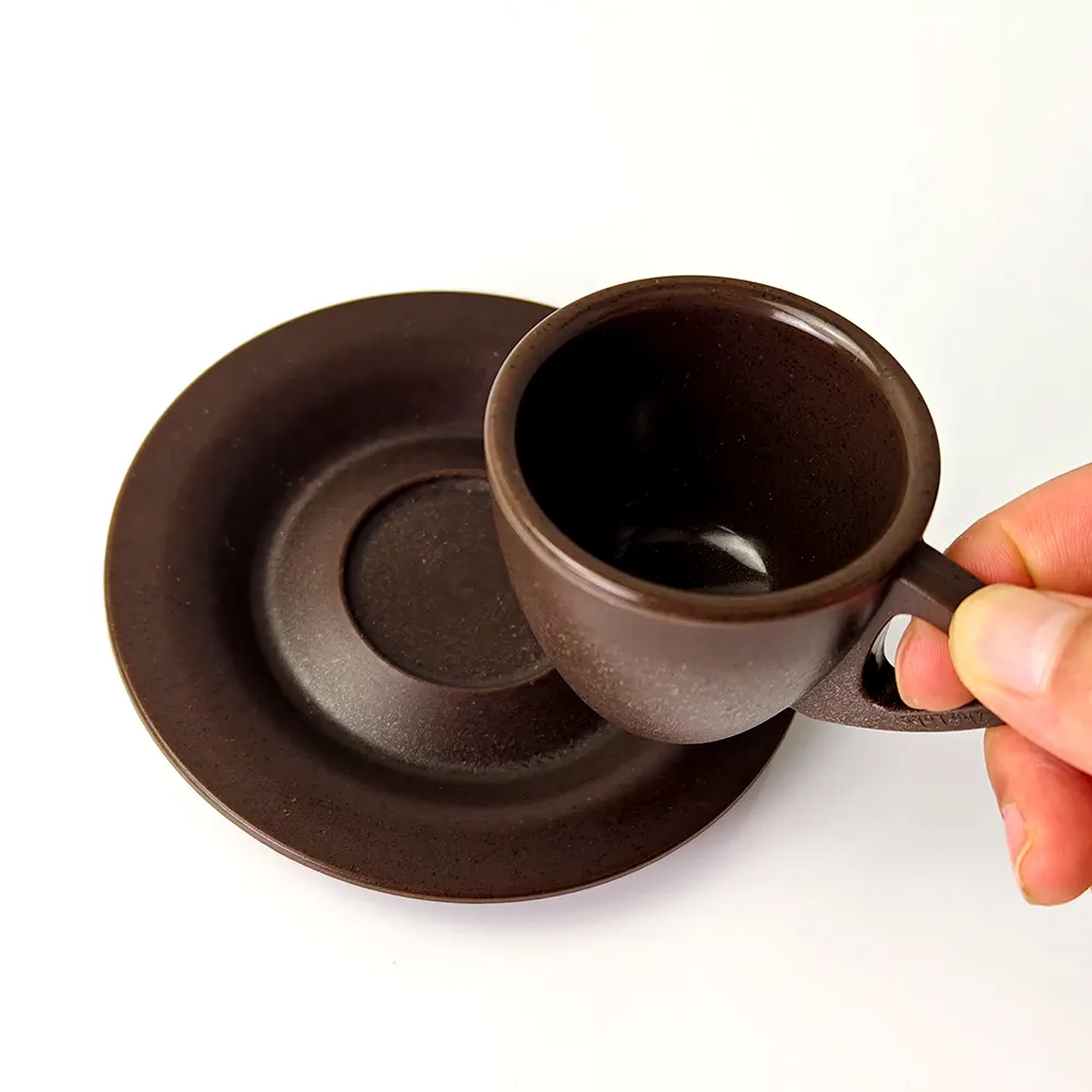 Xícara e Pires Espresso 60 ML café motivos material reutilizável caneca copo conjuntos