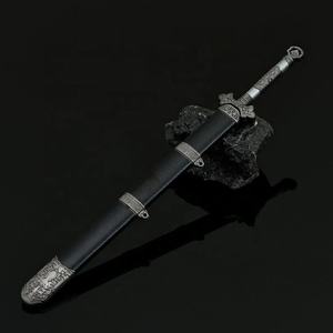 Retro <strong>Cold</strong> <strong>Weapons</strong> All-metal Handicrafts <strong>Toys</strong> Swords Keychains Pendants Xiao Yu - Yin Qiu Sword with Sheath 22CM <strong>weapon</strong> Model - Product Image 3