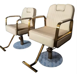 Chaise de barbier 2026 Hot VIP Premium en cuir synthétique écologique, base grise, liquidation pour hommes, repose-pieds en acier inoxydable, atelier - Product Image 6